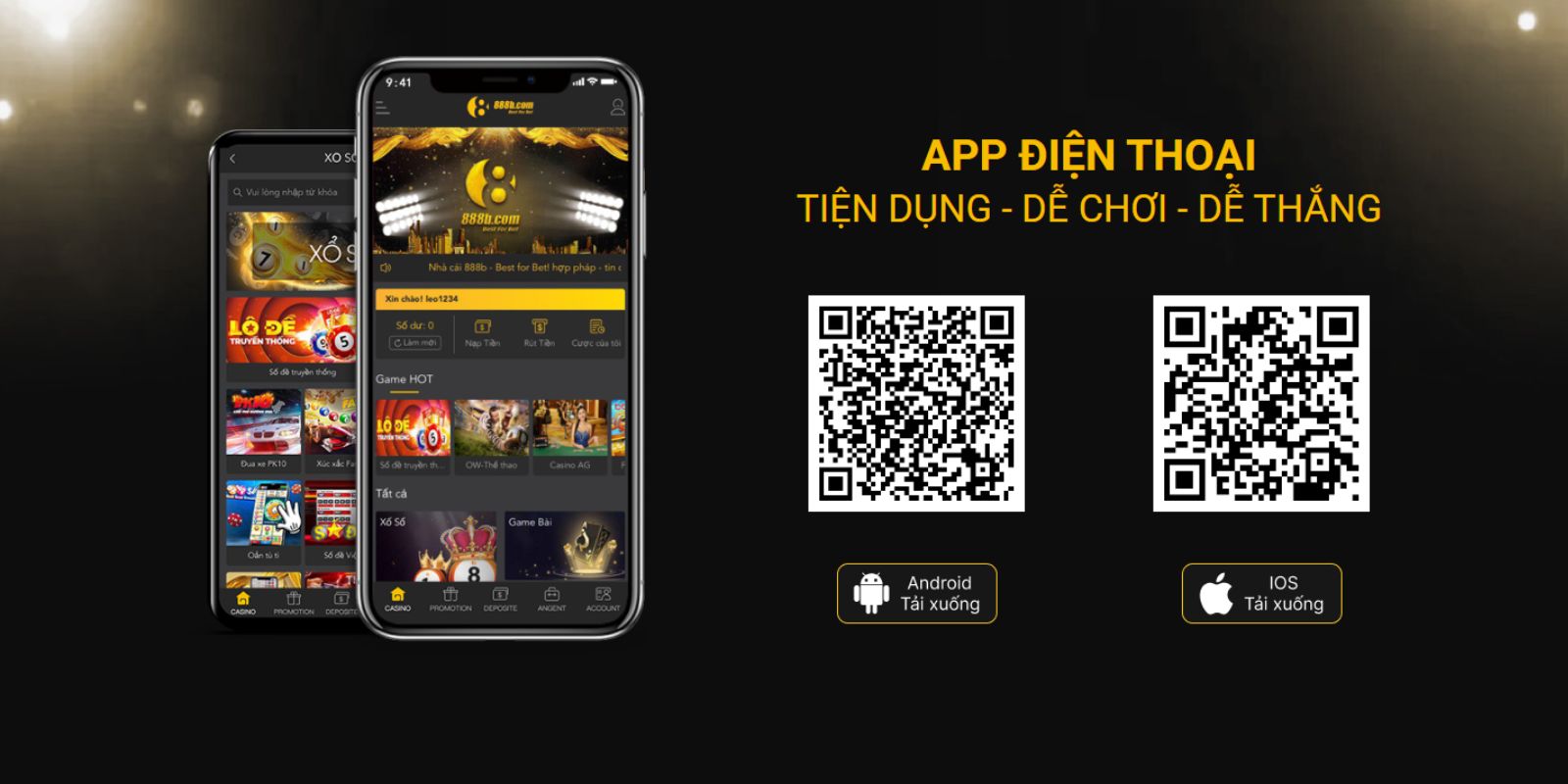 Cách tải app 888B trên thiết bị IOS