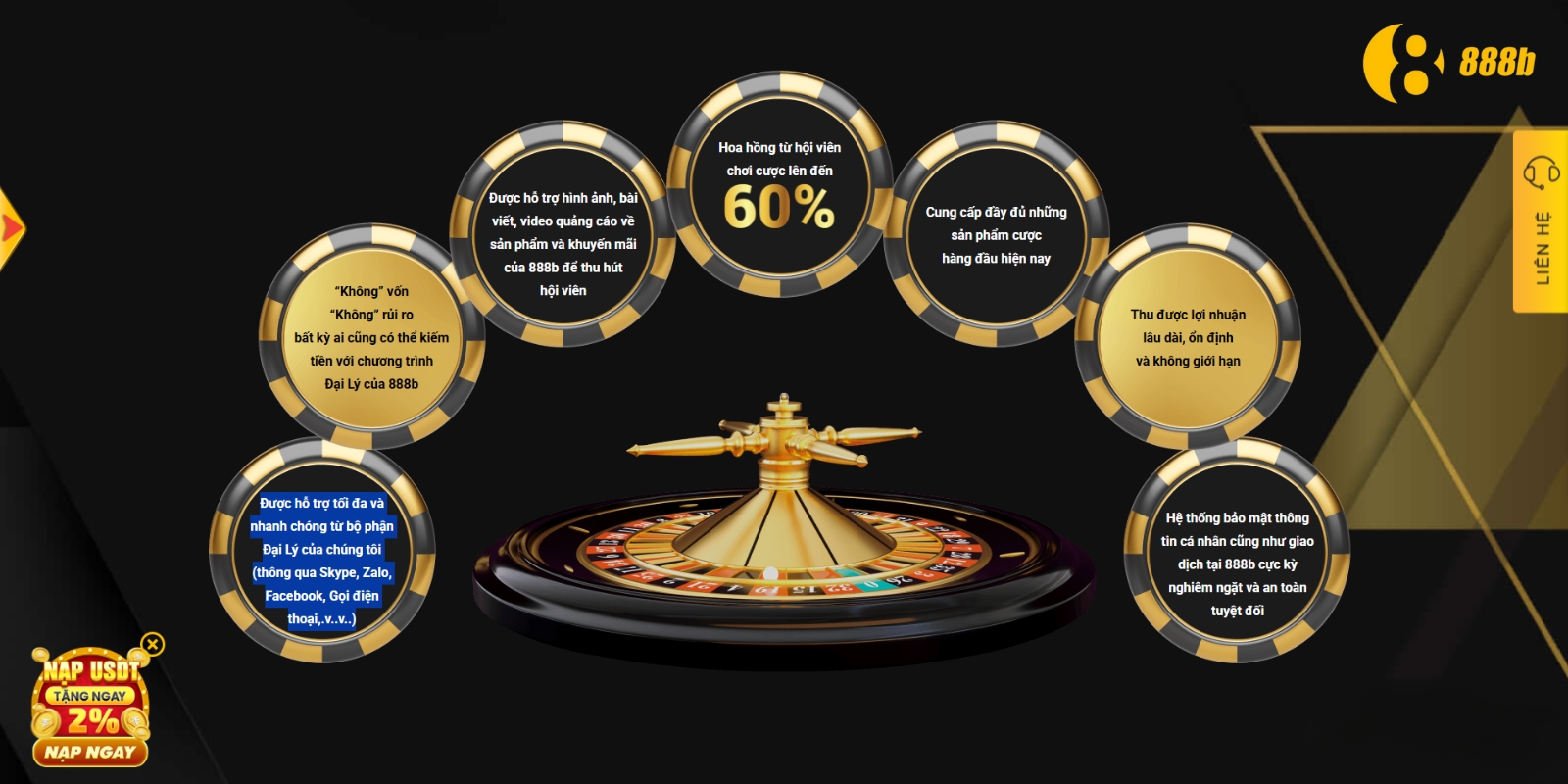 Ưu điểm khi làm đại lý 888B