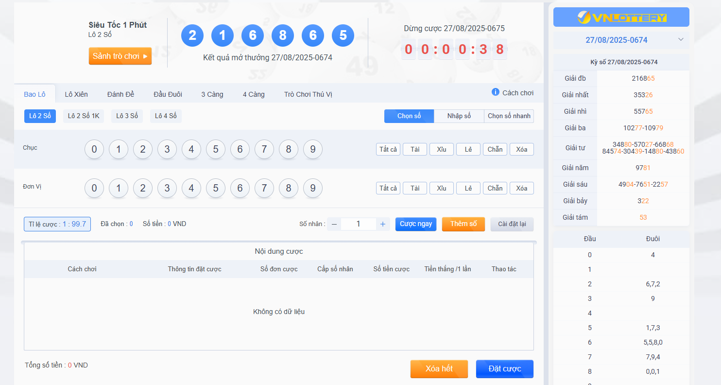 Ưu điểm sảnh xổ số 888B